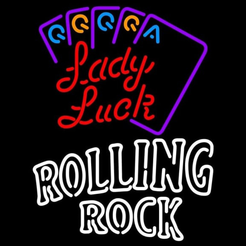 Custom Rolling Rock Lady Luck Series Beer Sign Neon Sign USA