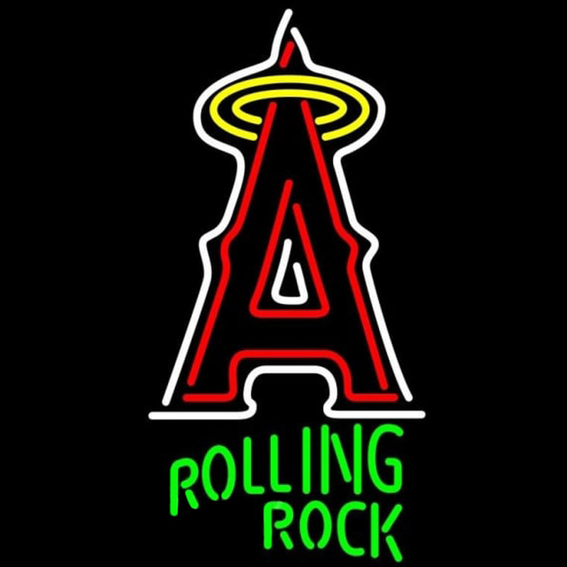 Custom Rolling Rock Los Angeles Angels of Anaheim MLB Beer Sign Neon Sign USA