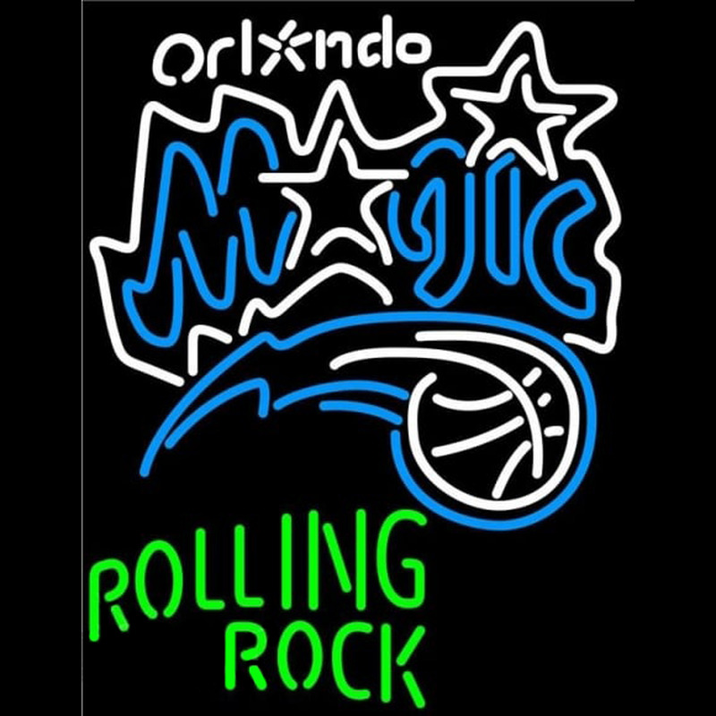 Custom Rolling Rock Orlando Magic NBAneon Beer Sign Neon Sign USA