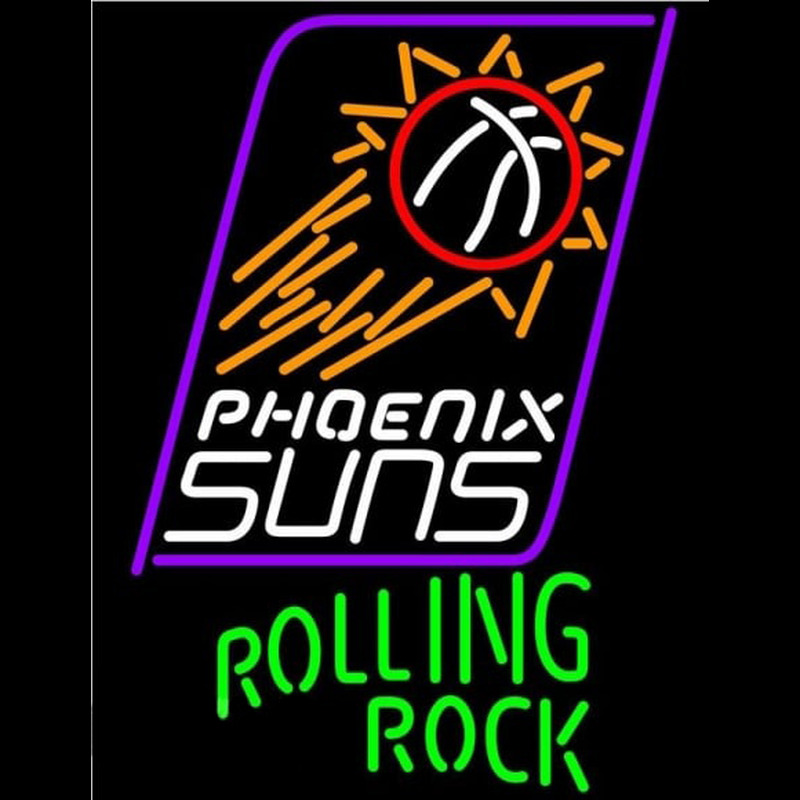 Custom Rolling Rock Phoenix Suns NBA Beer Sign Neon Sign USA