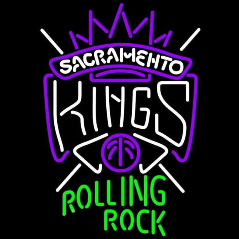 Custom Rolling Rock Sacramento Kings NBA Beer Sign Neon Sign USA