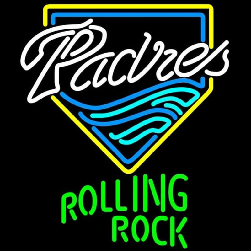 Custom Rolling Rock San Diego Padres MLB Beer Sign Neon Sign USA