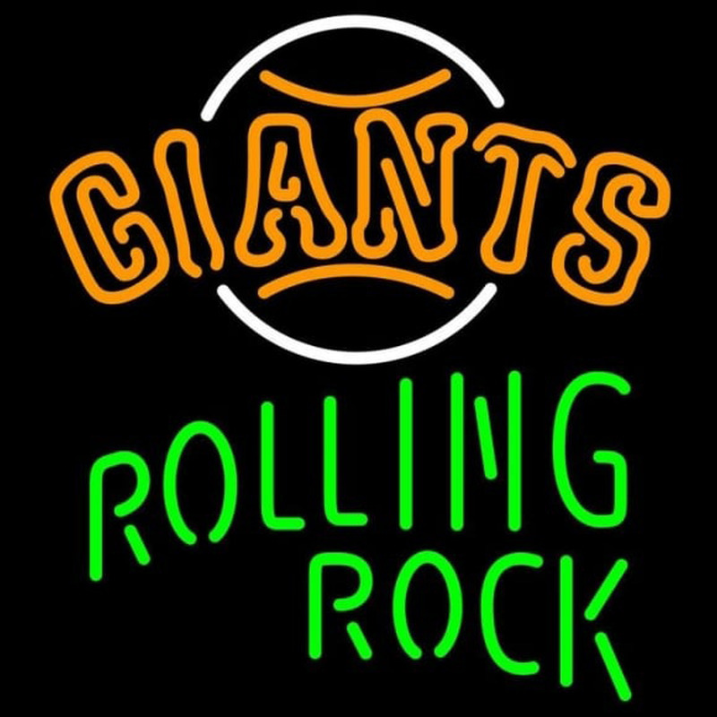 Custom Rolling Rock Singleline San Francisco Giants MLB Beer Sign Neon Sign USA