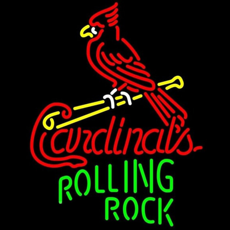 Custom Rolling Rock St Louis Cardinals MLB Beer Sign Neon Sign USA