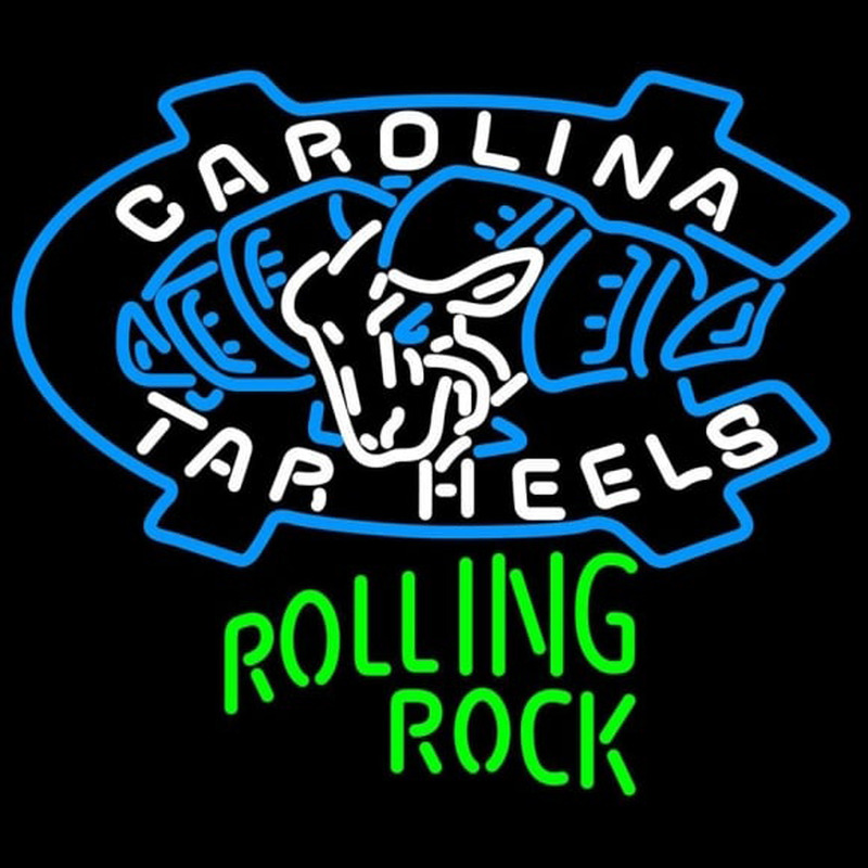 Custom Rolling Rock Unc North Carolina Tar Heels Beer Sign Neon Sign USA