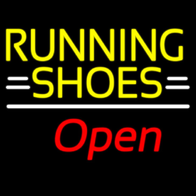 Custom Running Shoes Open Neon Sign USA
