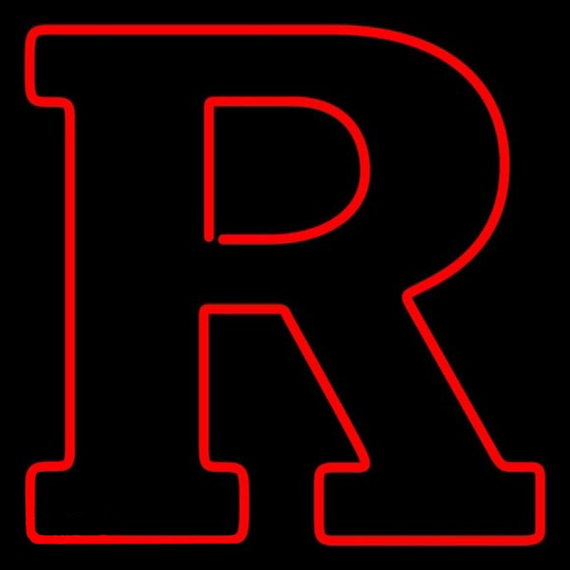 Custom Rutgers Scarlet Knights Primary 2001 Pres Logo NCAA Neon Sign Neon Sign USA