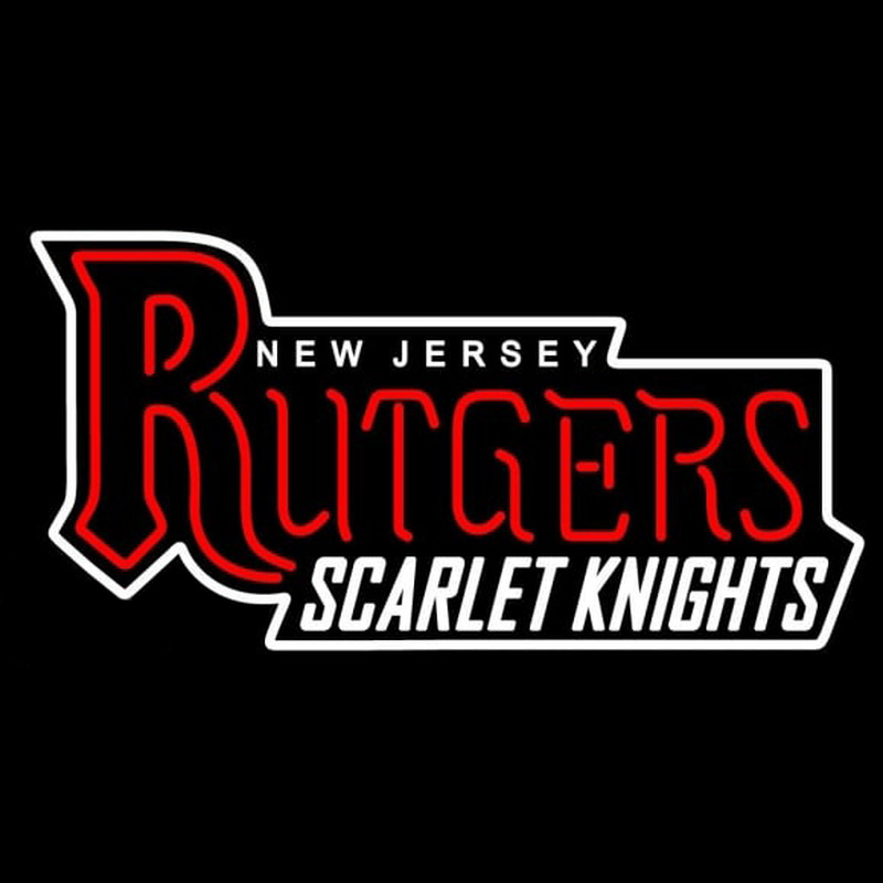 Custom Rutgers Scarlet Knights Wordmark 1995 2000 Logo NCAA Neon Sign Neon Sign USA