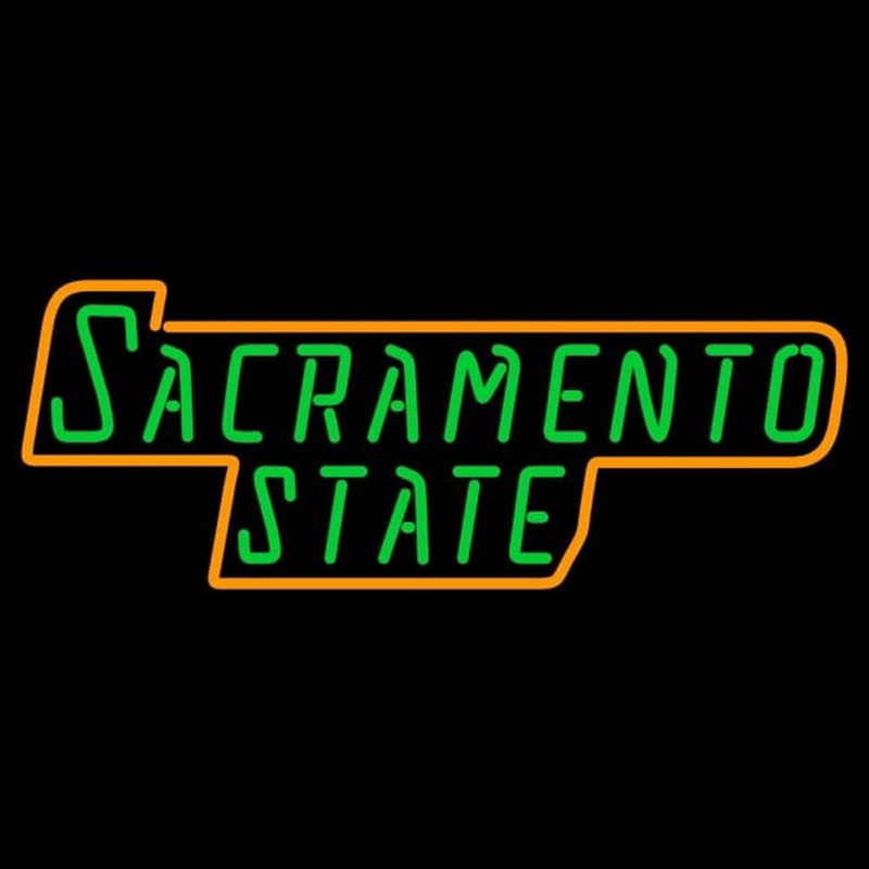 Custom Sacramento State Hornets Wordmark 2004 2005 Logo NCAA Neon Sign Neon Sign USA