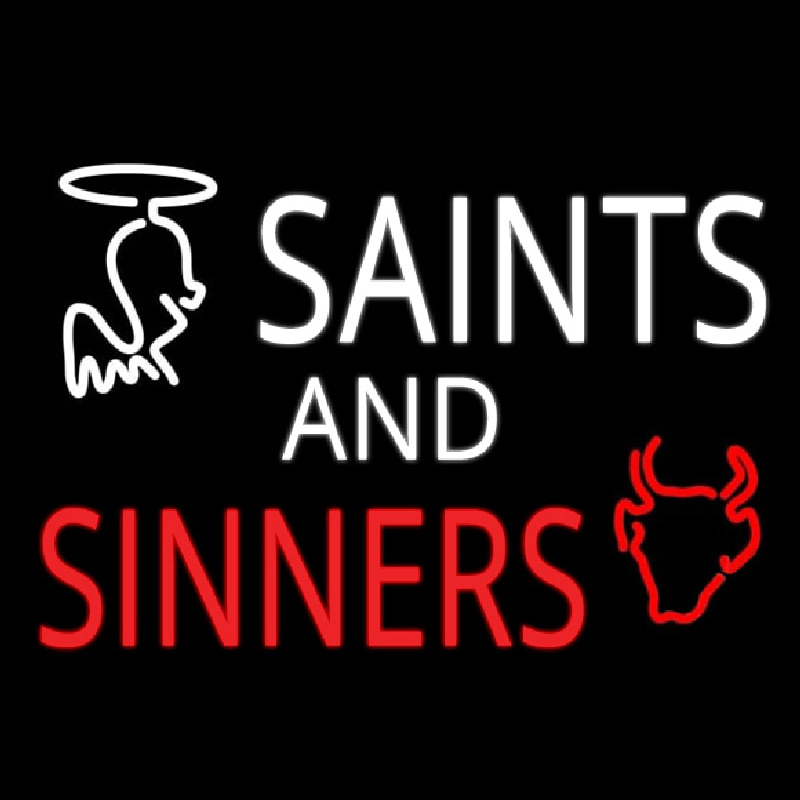 Custom Saints And Sinners Neon Sign USA
