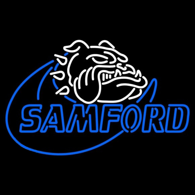 Custom Samford Bulldogs Primary 2000 Pres Logo NCAA Neon Sign Neon Sign USA