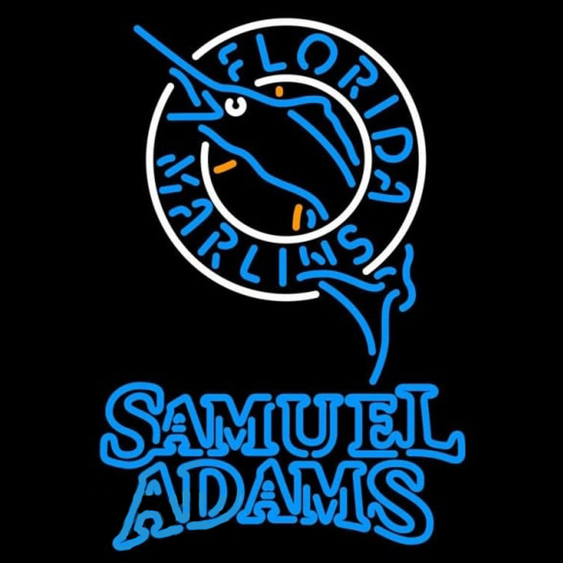 Custom Samual Adamas Doubleline Florida Marlins MLB Beer Sign Neon Sign USA