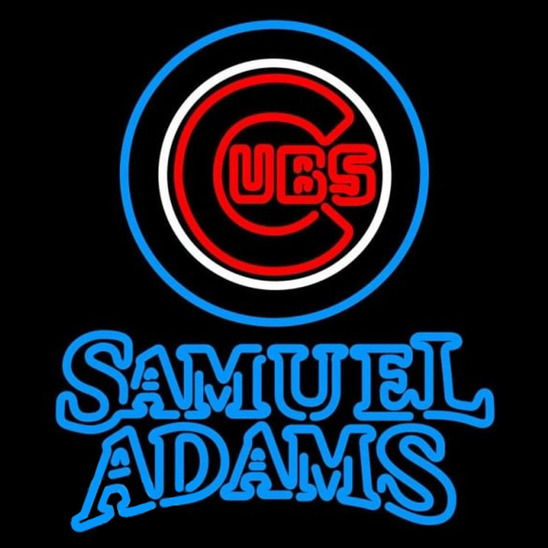 Custom Samual Adams Doubleline Chicago Cubs MLB Beer Sign Neon Sign USA