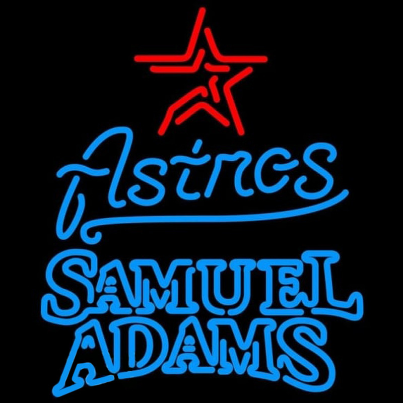 Custom Samual Adams Doubleline Houston Astros MLB Beer Sign Neon Sign USA