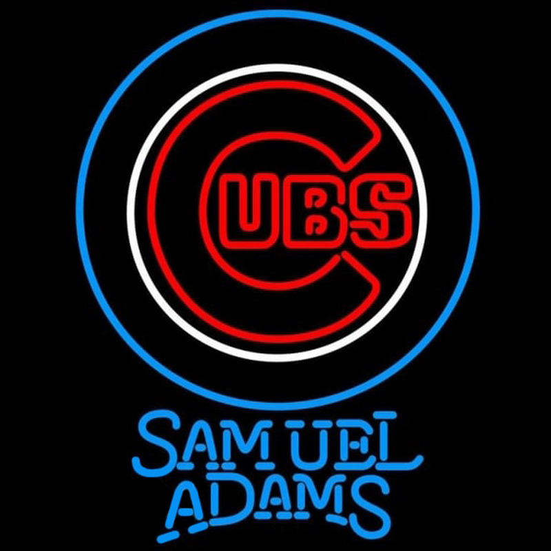 Custom Samuel Adams Chicago Cubs MLB Beer Sign Neon Sign USA