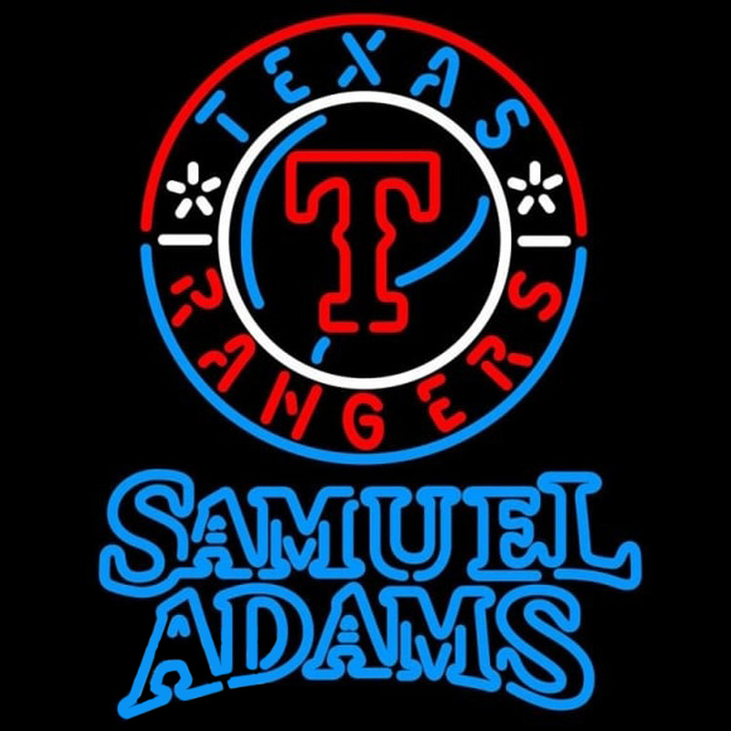Custom Samuel Adams Double Line Texas Rangers MLB Beer Sign Neon Sign USA