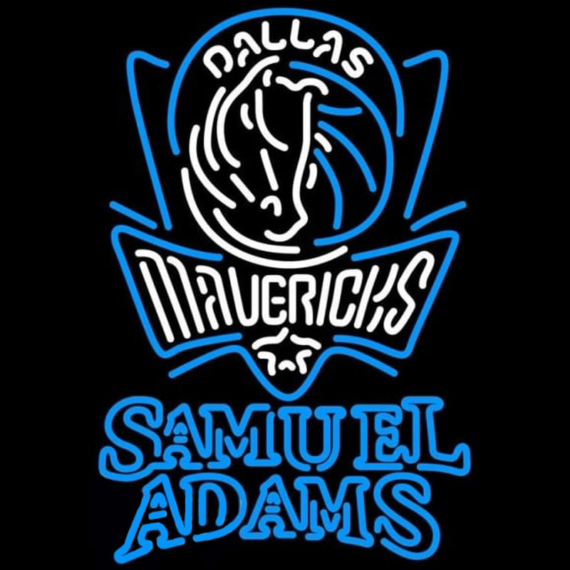 Custom Samuel Adams Duble Line Dallas Mavericks NBA Beer Sign Neon Sign USA