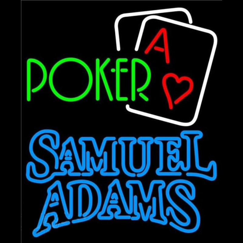 Custom Samuel Adams Green Poker Beer Sign Neon Sign USA