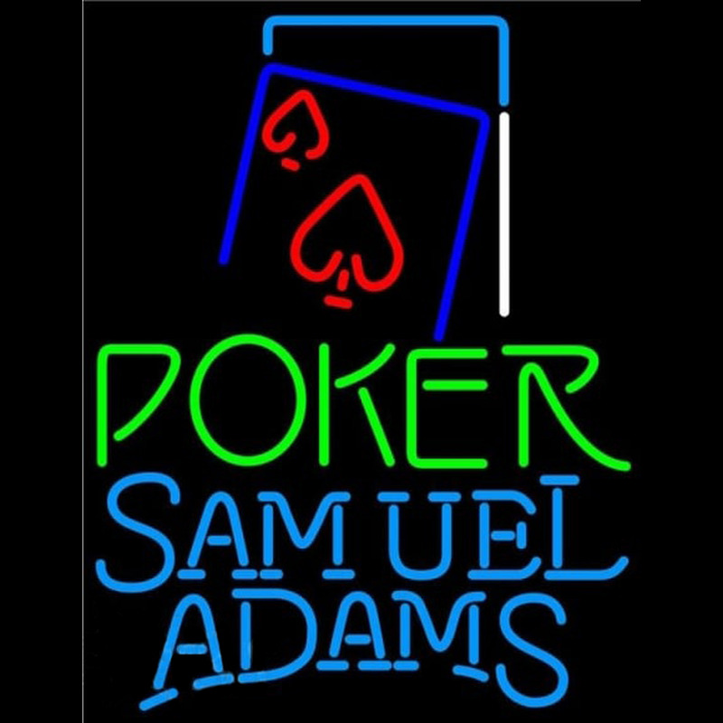 Custom Samuel Adams Green Poker Red Heart Beer Sign Neon Sign USA