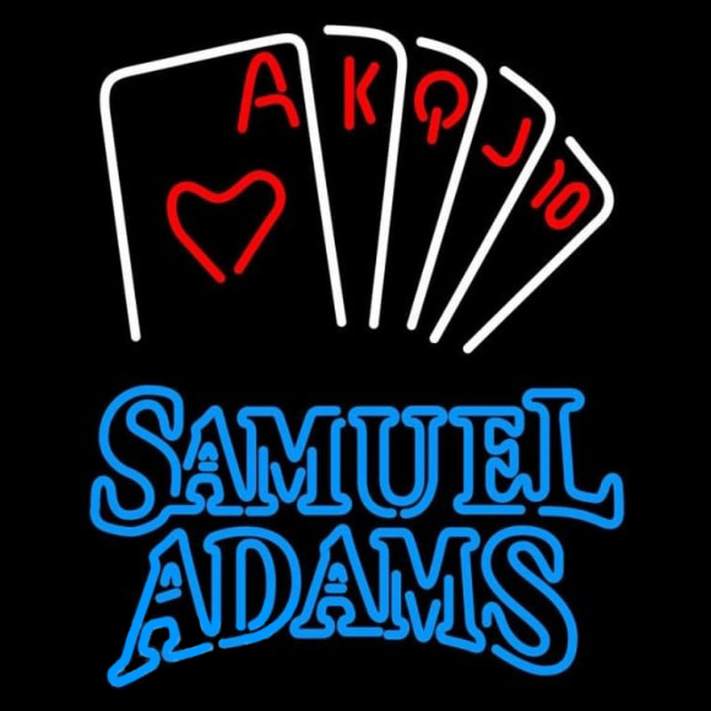 Custom Samuel Adams Poker Series Beer Sign Neon Sign USA