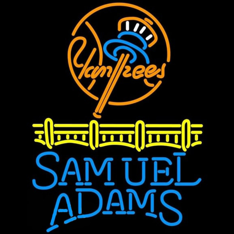 Custom Samuel Adams Single Line Logo New York Yankees Beer Sign Neon Sign USA