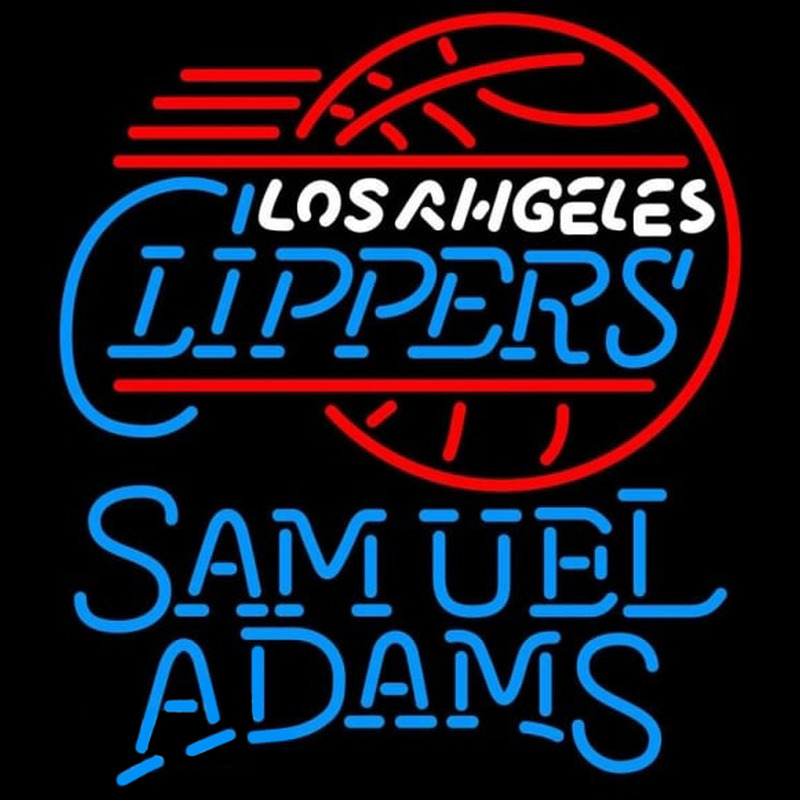 Custom Samuel Adams Single Line Los Angeles Clippers NBA Beer Sign Neon Sign USA