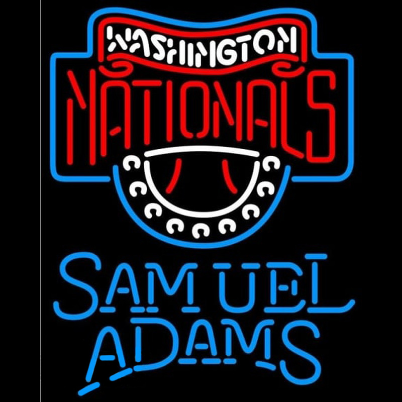 Custom Samuel Adams Single Line Washington Nationals MLB Beer Sign Neon Sign USA