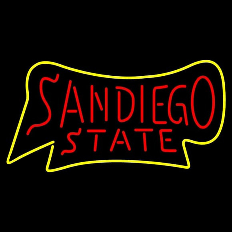 Custom San Diego State Aztecs Wordmark 1997 2001 Logo NCAA Neon Sign Neon Sign USA