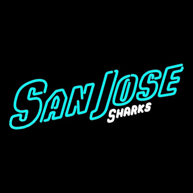 Custom San Jose Sharks Wordmark 2007 08 Pres Logo NHL Neon Sign Neon Sign USA