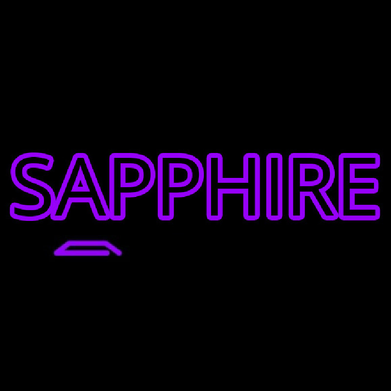 Custom Sapphire Purple Neon Sign USA