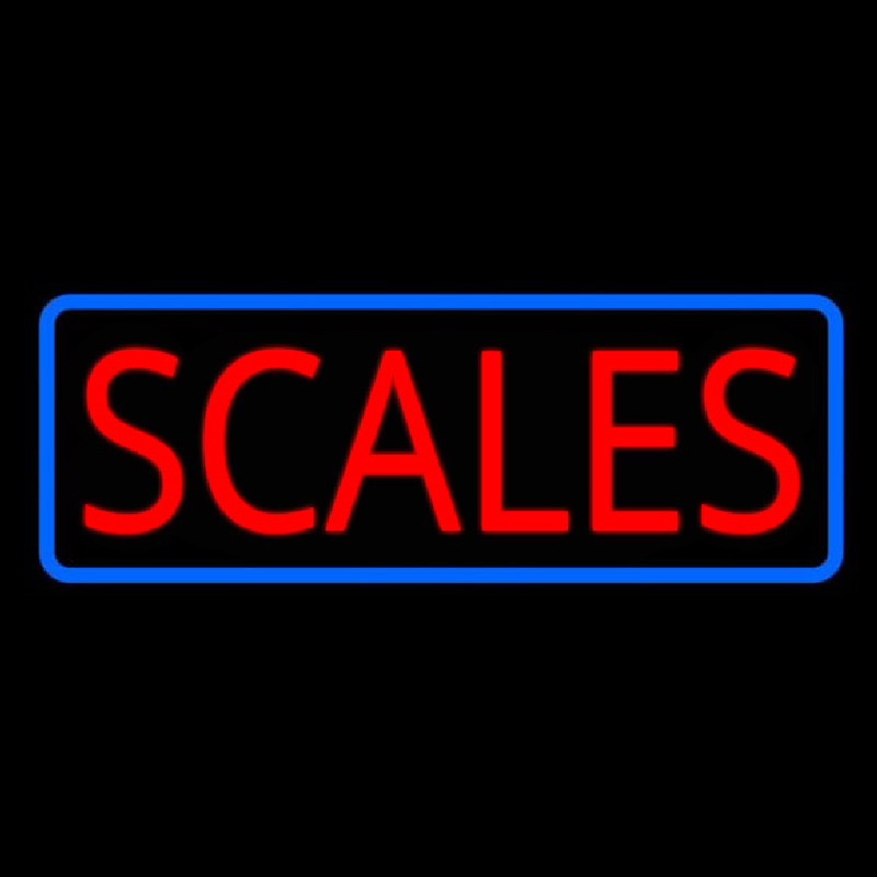 Custom Scales Neon Sign USA