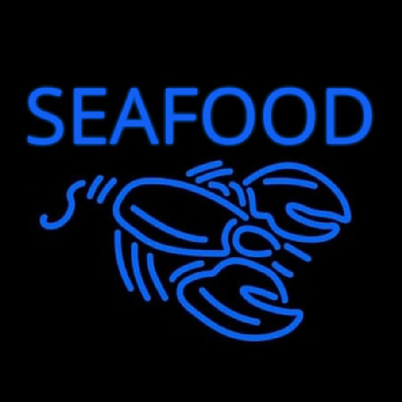 Custom Seafood Neon Sign USA