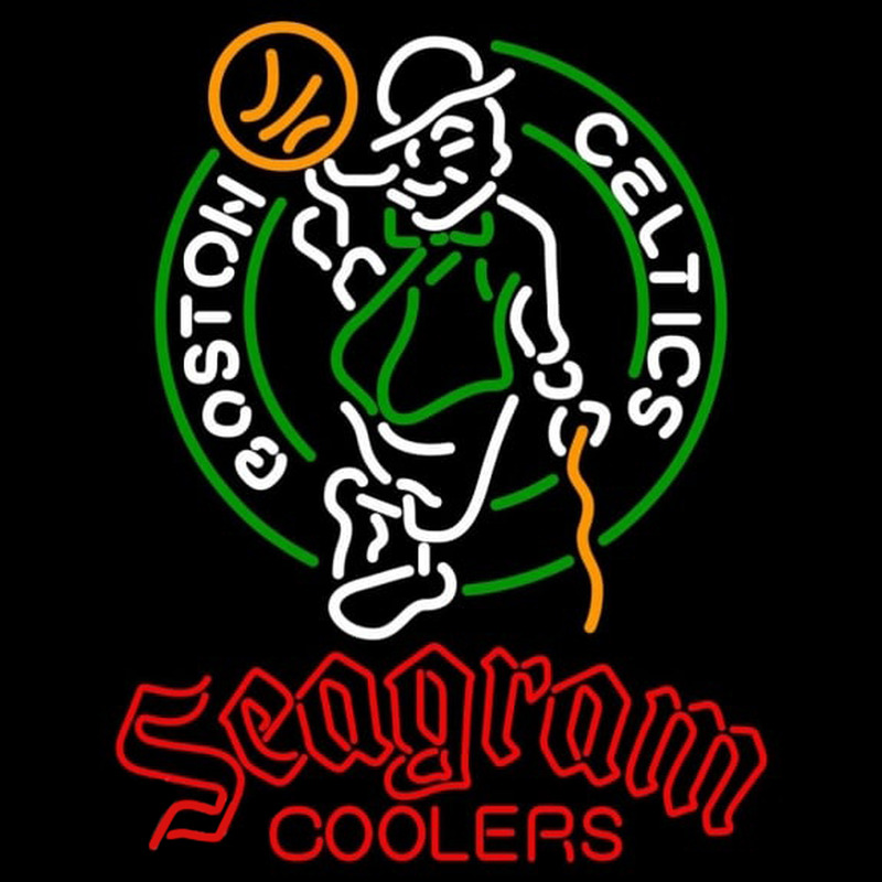 Custom Seagram Boston Celtics NBA Beer Sign Neon Sign USA