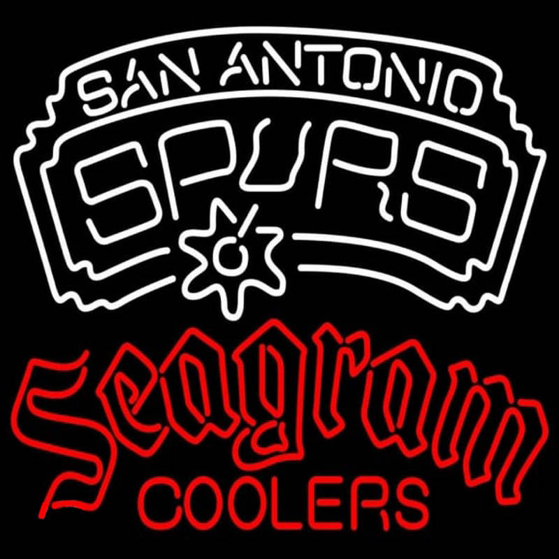 Custom Seagram San Antonio Spurs NBA Beer Sign Neon Sign USA