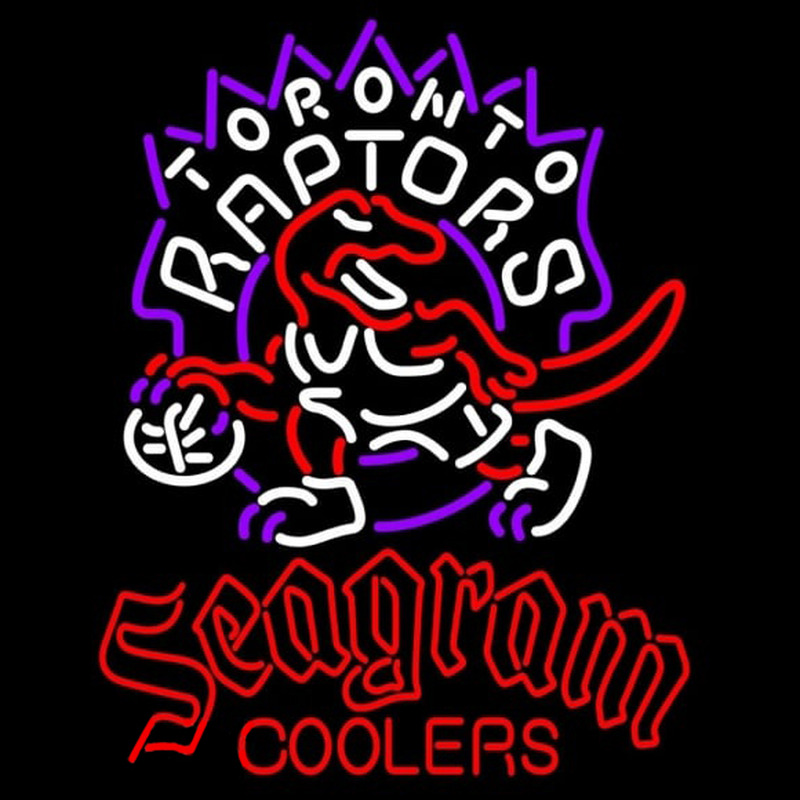Custom Seagram Toronto Raptors NBA Beer Sign Neon Sign USA