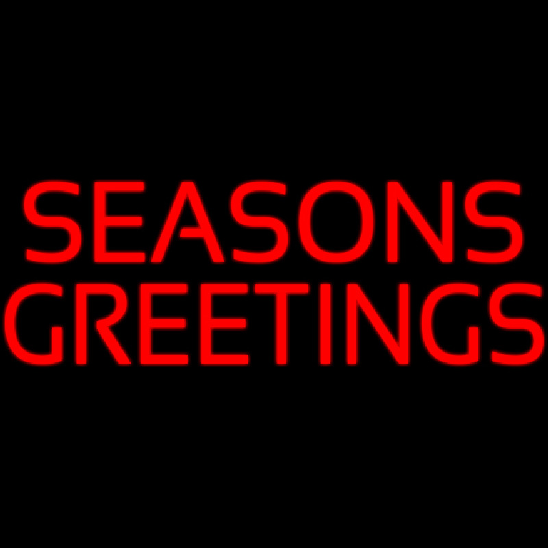 Custom Seasons Greeting Neon Sign USA