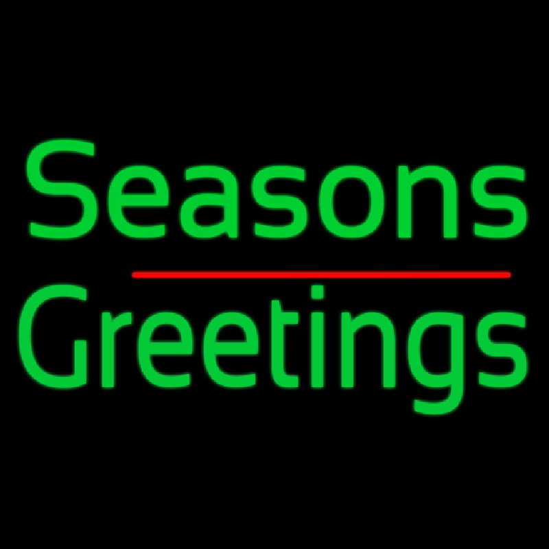 Custom Seasons Greetings 1 Neon Sign USA