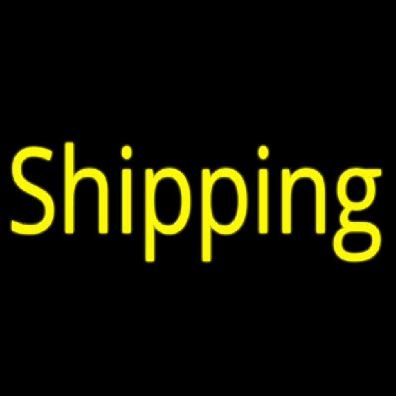 Custom Shipping Cursive Neon Sign USA