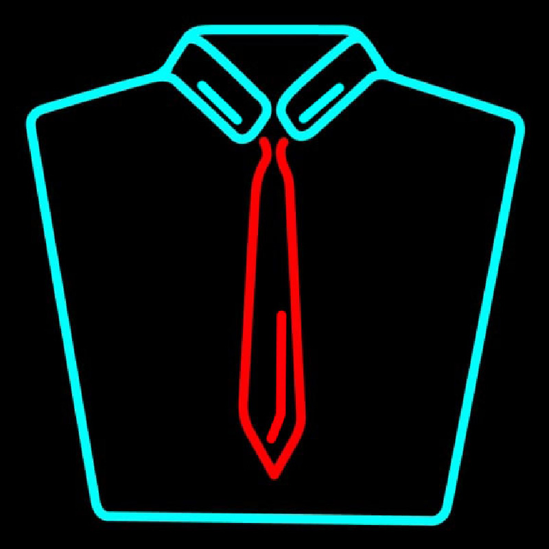 Custom Shirt With Tie Logo Neon Sign USA