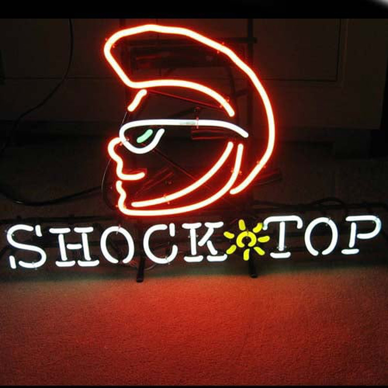 Custom Shock Top Beer Lager Neon Sign USA