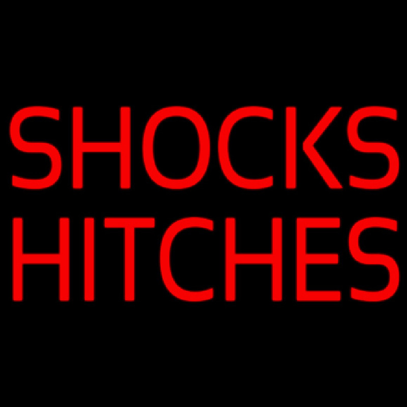 Custom Shocks Hitches Green Border 1 Neon Sign USA