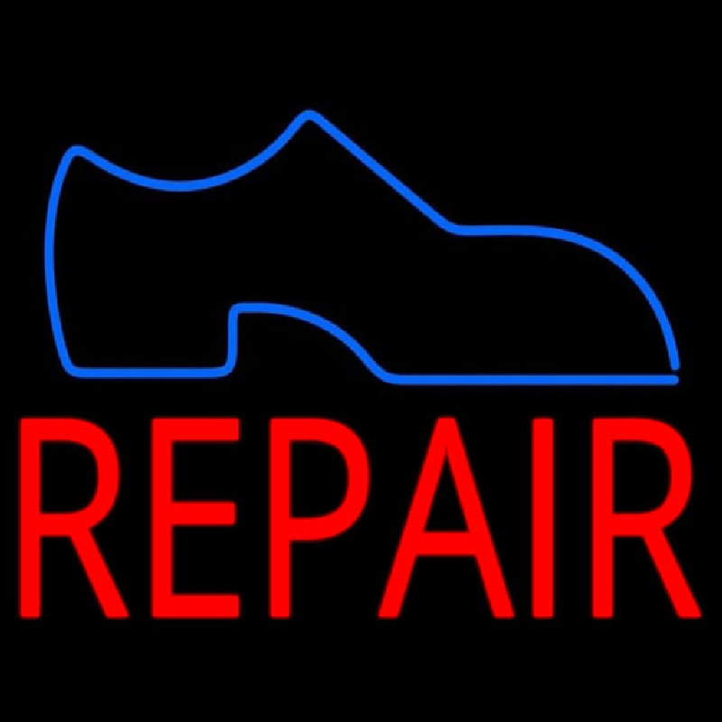 Custom Shoe Logo Repair Neon Sign USA