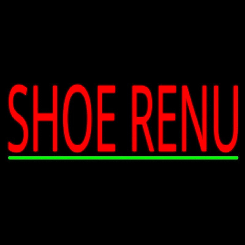 Custom Shoe Renu Green Line Neon Sign USA