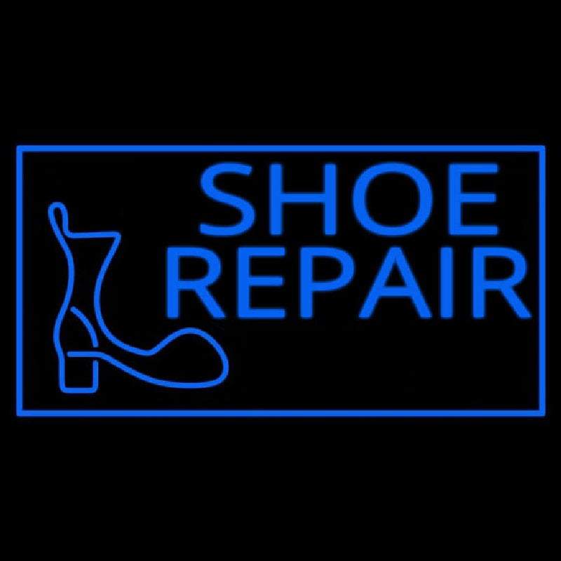 Custom Shoe Repair Logo Neon Sign USA