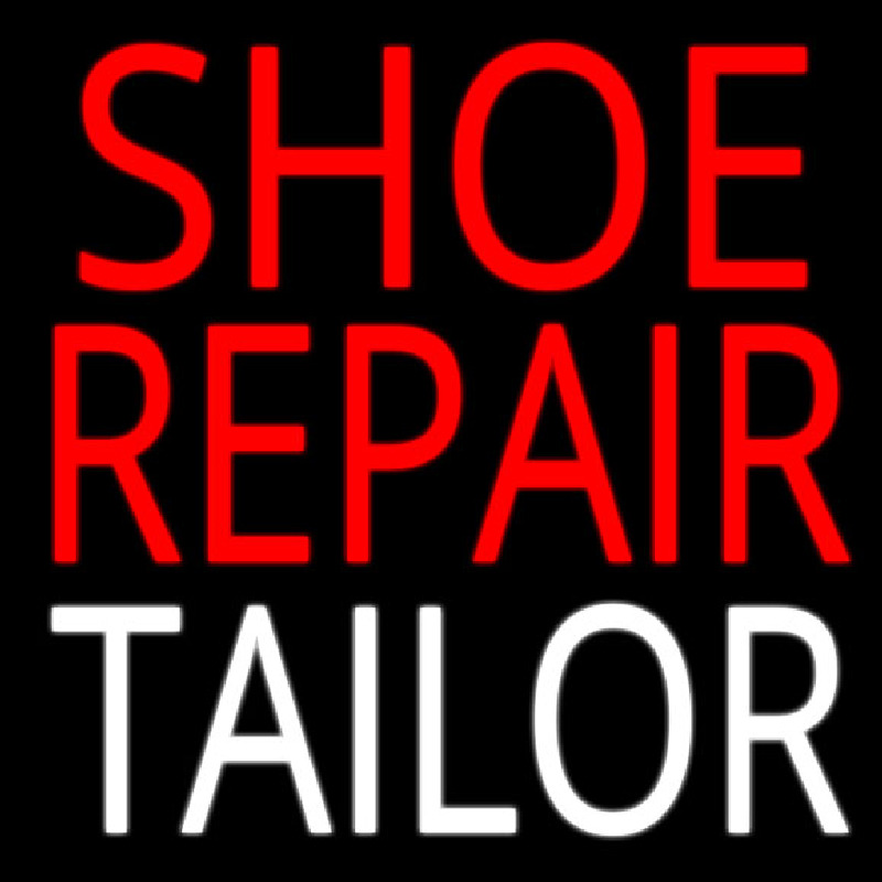 Custom Shoe Repair Tailor Neon Sign USA