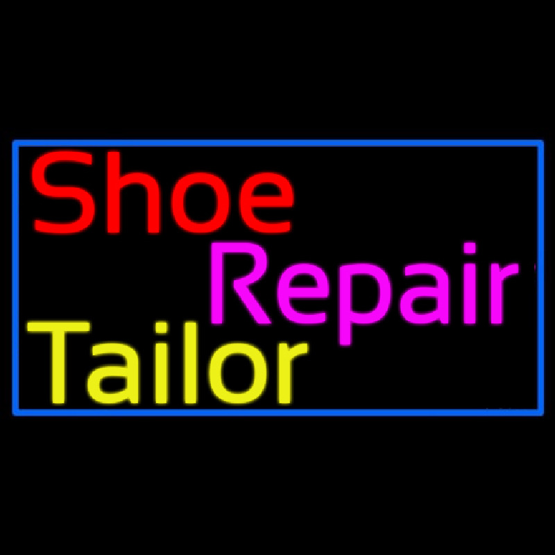 Custom Shoe Repair Tailor Neon Sign USA