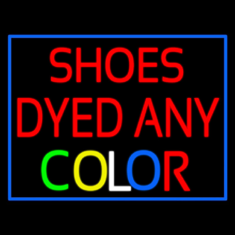 Custom Shoes Dyed And Color Neon Sign USA