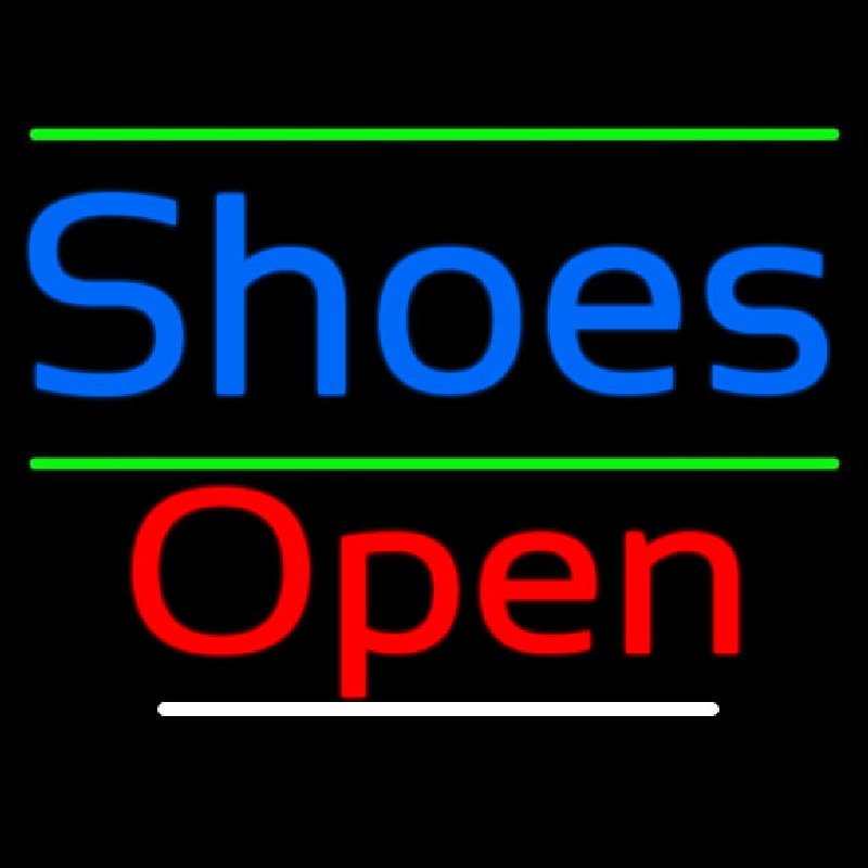 Custom Shoes Open With Line Neon Sign USA