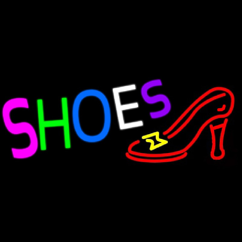 Custom Shoes With Sandal Neon Sign USA