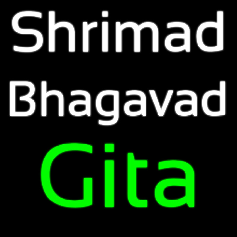 Custom Shrimad Bhagavad Gita Neon Sign USA